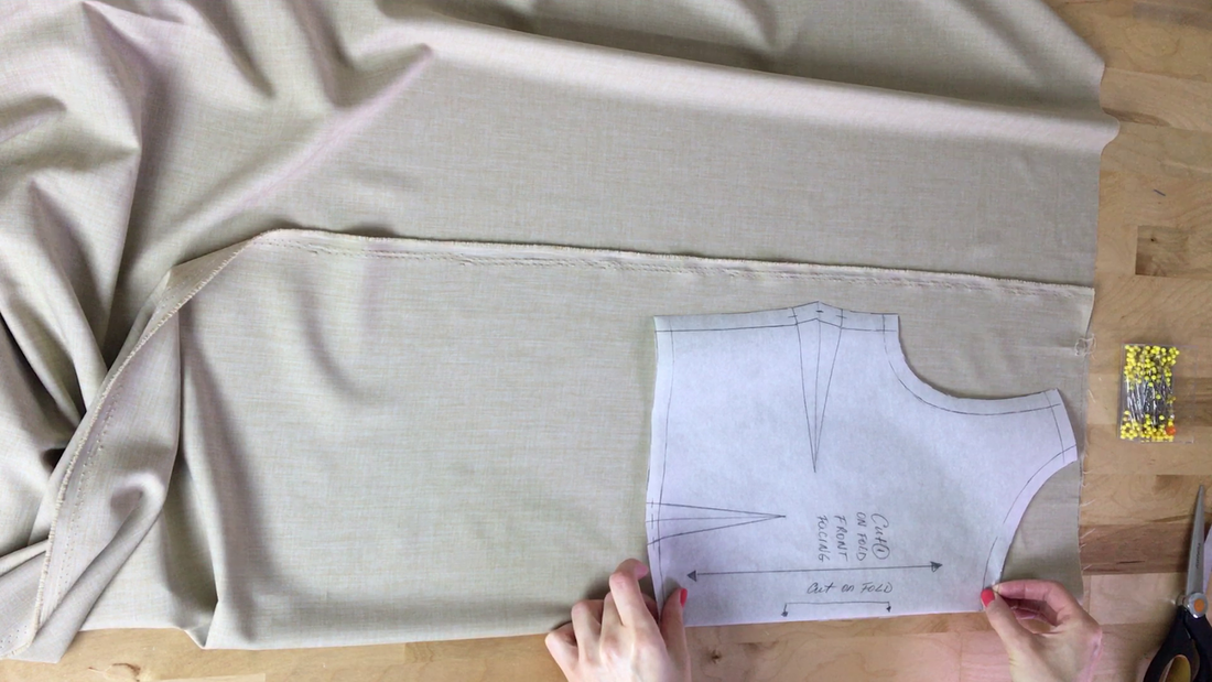 Video Tutorial: Cutting A Blouse Pattern On Fold And Transferring