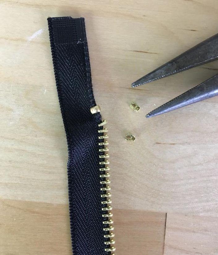 How To Shorten A Metal And Plastic Separating Zipper At Home