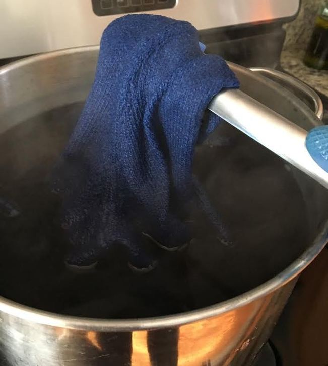 How To Fix Accidental Bleach Stains By Dyeing The Damaged Clothing Item. -  Doina Alexei