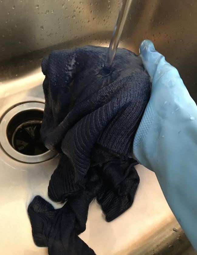 How To Fix Accidental Bleach Stains By Dyeing The Damaged Clothing Item. -  Doina Alexei